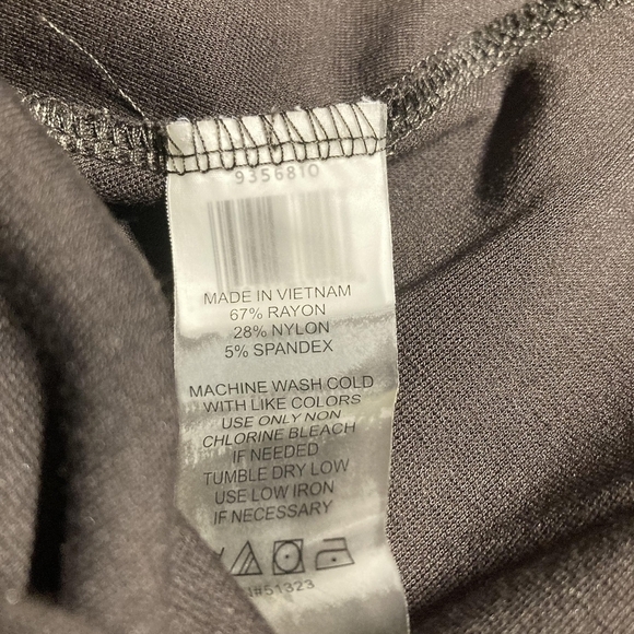 Vince Camuto Dark Brown Fitted Pant Leggings Stretch Elastic Waist Small EUC - Picture 4 of 4